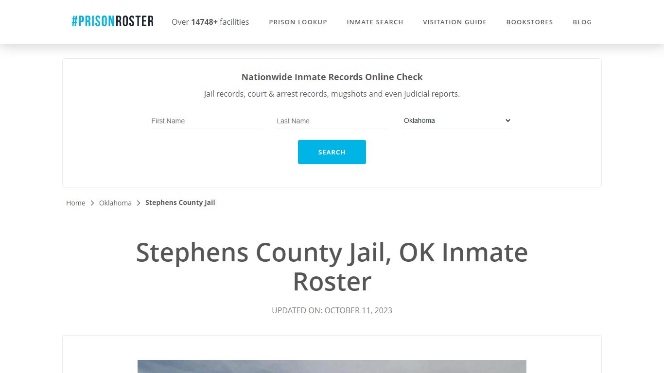 Stephens County Jail, OK Inmate Roster - Prisonroster